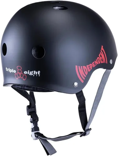 Miniatura 31 de Triple Eight Casco certificado Sweatsaver para patineta, BMX, Roller Derby, patinaje sobre ruedas, patinaje en línea, scooter y bicicleta