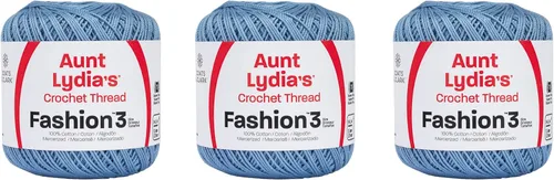 Miniatura 19 de Aunt Lydia Classic Crochet - 3 unidades de 350y/1,049.9 ft - Natural