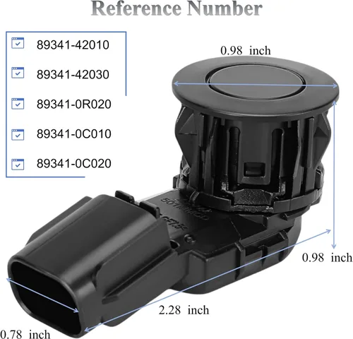 Miniatura 3 de PANNUOSCS Sensor de respaldo, respaldo inverso, estacionamiento, parachoques trasero, sensor de objeto de asistencia de estacionamiento, compatible
