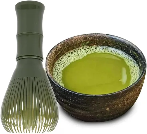 Miniatura 7 de Batidor tradicional de matcha reutilizable de resina PP, batidor de matcha Chasen, apto para lavavajillas, agitador de matcha, té verde matcha