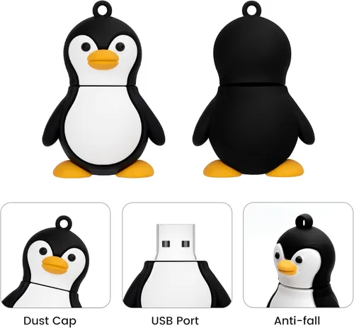 Miniatura 2 de Unidad flash USB de 32 GB modelo de pingüino lindo USB Drive USB 2.0 Memory Stick para almacenamiento de datos externo