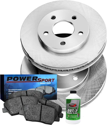 Miniatura 24 de BRAKELABS POWERSPORT Kit de frenos traseros y rotores Pastillas de freno traseras Rotores y pastillas de freno, pastillas y rotores de freno