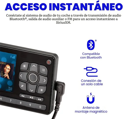 Miniatura 5 de SiriusXM Roady BT - Radio satelital para vehículos: disfruta de SiriusXM a través de tu estéreo de coche existente (RoadyBT SXVRBT1)