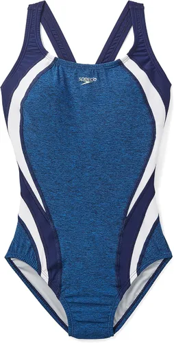 Miniatura 5 de Speedo Creora Highclo Quantum Splice - Traje de baño de una pieza para mujer de corte alto sólido.