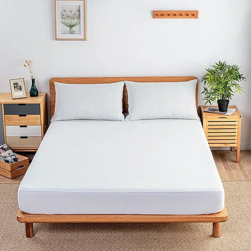 Miniatura 9 de Protector de colchón impermeable, 100% impermeable y silencioso, funda de colchón de fibra de rayón suave, transpirable, bolsillo profundo de 8 a 14
