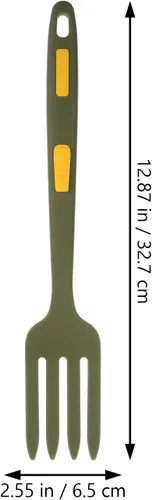Miniatura 4 de Hemoton Paquete de 2 tenedores de silicona para pasta, utensilios de cocina resistentes al calor para espaguetis, fideos y frutas, herramientas