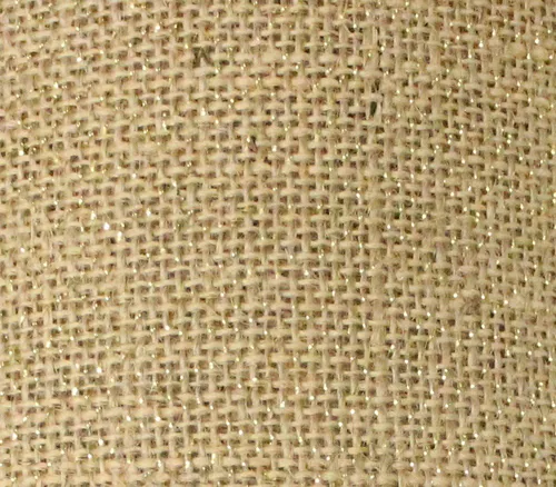 Tela de yute de arpillera con purpurina natural de oro de 14 quilates, 52 pulgadas de ancho, vendido por The Yard