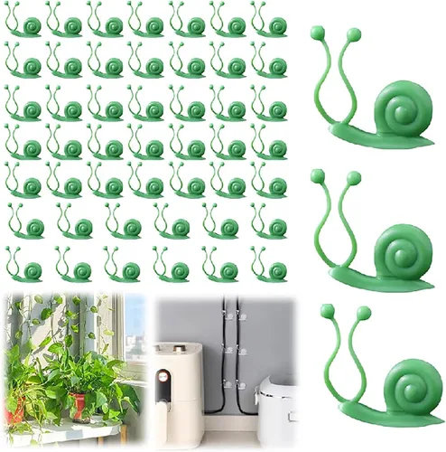 Miniatura 12 de Clips de pared para escalada de plantas, clips de soporte para plantas 2025, clips de jardín reutilizables, clips de soporte para plantas