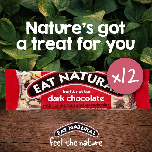 Miniatura 2 de Eat Natural - Barra de Frutas y Nueces - Chocolate Negro con Arándanos y Macadamias - 1.59 oz