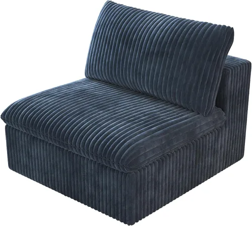 Miniatura 17 de LoveSeat Cloud Couch Sofá Seccional Modular para Sala de Estar, Sofá Moderno con Asiento Profundo, Sofá de 2 Plazas Sin Huesos con Otomana, Cómodos