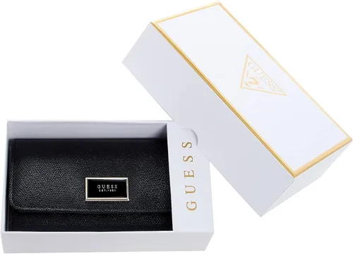 Miniatura 4 de GUESS Pish Posh - Cartera delgada con logotipo negro para mujer con caja de regalo