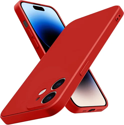Miniatura 10 de Funda para iPhone 12 Mini, silicona líquida de alta calidad sedosa al tacto, protección de la cámara, forro de microfibra suave antiarañazos, funda