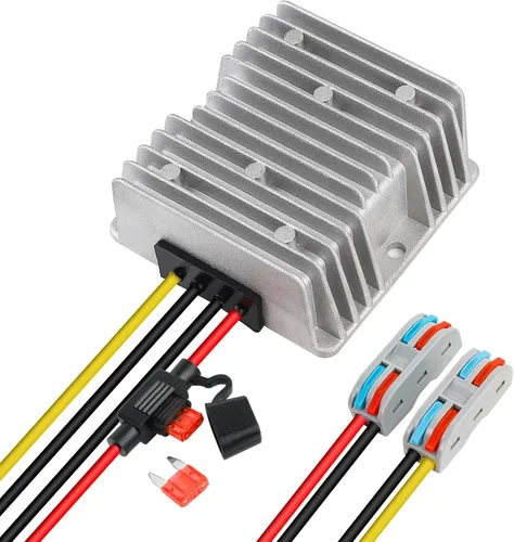 Miniatura 11 de Reductor de voltaje DC 8V-40V a 12V 3A 36W Convertidor de impulso automático de aumento y reducción de voltaje Módulo transformador impermeable