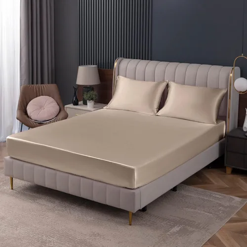 Miniatura 23 de Homiest Sábana Plana de Satén Blanco - Ropa de Cama de Colchón Full de Lujo y Ultra Suave