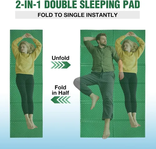 Miniatura 6 de REDCAMP Almohadillas de espuma plegable para acampar para dormir, almohadilla impermeable de espuma de celda cerrada para dormir mientras acampas