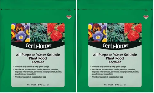 Miniatura 8 de Fertilome (11721) Alimento vegetal soluble en agua para todo propósito 20-20-20 (1.5 lb.)