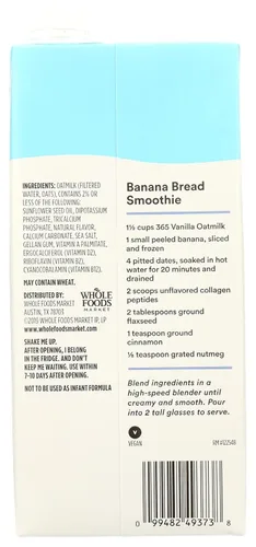 Miniatura 3 de 365 por Whole Foods Market, Leche de avena con vainilla, 32 fl. Oz