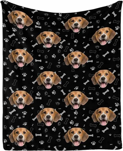 Miniatura 41 de Manta personalizada con foto de perro, mantas con imagen personalizada para amantes de los perros, manta personalizada para regalos con mis propias