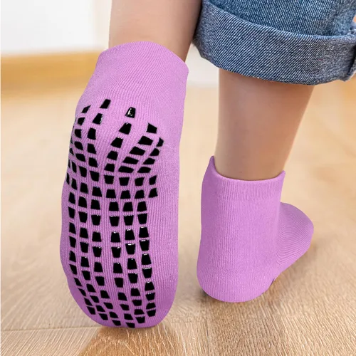 Miniatura 3 de Calcetines acolchados para niños pequeños y bebés, calcetines antideslizantes antideslizantes para bebés, niños y niñas