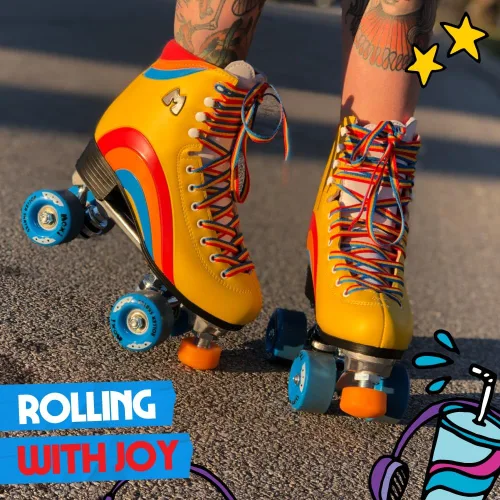 Miniatura 5 de Moxi Rainbow Rider - Patines de ruedas para mujer, hermosos, duraderos, de apoyo con forro acolchado, una placa resistente y ruedas suaves