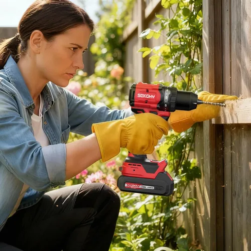 Miniatura 4 de Taladro eléctrico sin escobillas inalámbrico, con batería y cargador 70 N.m 20V Electric drill cordless set 10 batches and storage bag 13 twist
