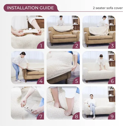 Miniatura 9 de PAULATO BY GA.I.CO. Funda para sillón, sofá, desmontable, para muebles, elástica, de doble vista, colección Microfibra Marsala