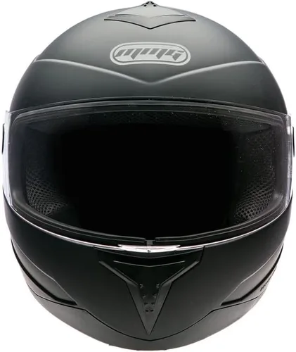 Miniatura 5 de MMG El casco integral para motocicleta DOT Street Legal viene con escudo transparente y protector ahumado de repuesto (MGAH26) (negro mate, mediano)