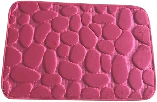 Alfombra antideslizante de Baño con Relieve de Adoquines, Alfombras Antideslizantes En Lavabo, Alfombra De Suelo Lateral De Bañera, Felpudo De