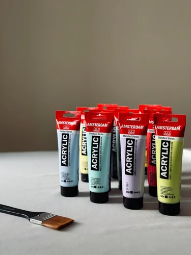 Miniatura 21 de Amsterdam Serie Estándar Tubo de Pintura Acrílica 120ml Verde Oliva Claro 621 (17096212)