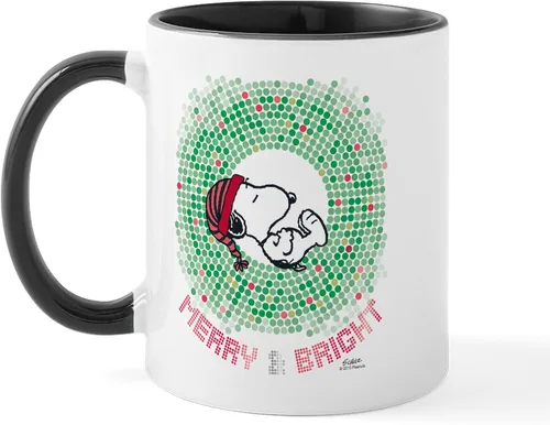 Miniatura 8 de CafePress Peanuts Gang Christmas Taza de Café de Cerámica de 11 oz (325 ml)