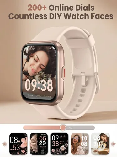 Miniatura 6 de SKG - Reloj inteligente para mujeres y hombres, Android iPhone, con Alexa incorporado y llamada Bluetooth (respuesta/hacer llamada) rastreador