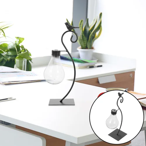 Miniatura 6 de Healifty Maceta de bombilla pequeña de 9.84 x 4.72 x 3.14 pulgadas, soporte creativo hidropónico para plantas, adorno decorativo en miniatura