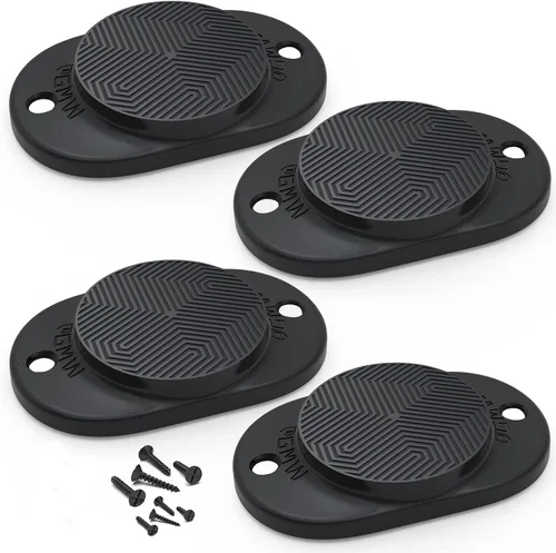 GMW Gun Magnet [2-Pack] | 30 lbs. Rating Magnetic Gun Mount | HQ Rubber Coated Gun Magnet Buckler Series for Car, Truck, Desks, Safes, and Walls |