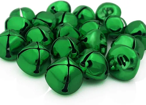 Miniatura 18 de Campanas de Cascabel de 1.4 Pulgadas/35mm, Campanas de Metal para Manualidades, para Regalos de Decoración de Fiestas de Navidad, Festivales, Boda