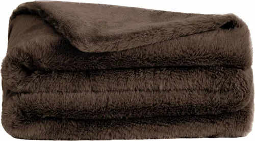 Miniatura 11 de UnHide Lil' Pet Marsh - Manta de piel sintética para mascotas, extra suave, ligera, lavable, cómoda y protección para sofá, jaula o cama, oso beige