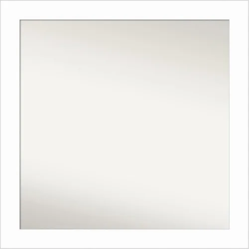 Miniatura 137 de Amanti Art Espejo de baño blanco para sobre el fregadero, 24 x 24 pulgadas, hecho a medida, espejo de tocador cuadrado blanco estrecho, marco