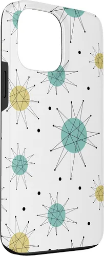 Miniatura 3 de Funda con diseño de época atómica moderna de mediados de siglo para iPhone 13 Pro Max Franciscan Starburst