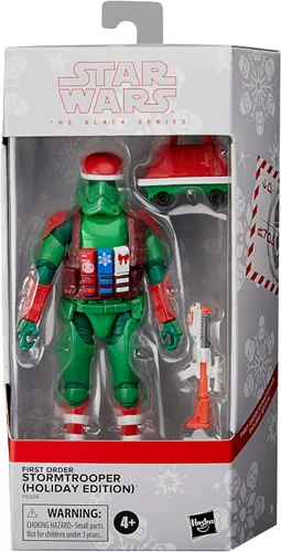 Miniatura 9 de STAR WARS The Black Series First Order Stormtrooper (edición navideña) y juguetes de droide de ratón, figuras coleccionables de 6 pulgadas