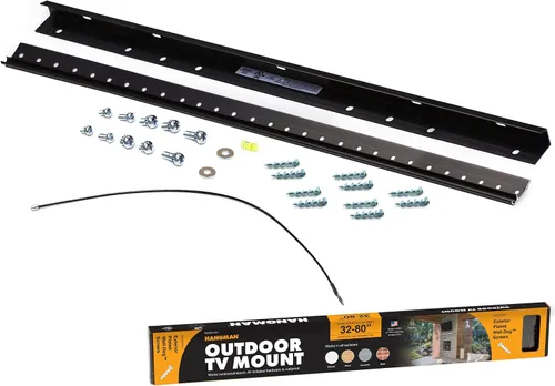 Miniatura 8 de Hangman Percha de TV para exteriores de 32" a 80" hasta 100 libras de perfil bajo VESA sin perno prisionero Montaje en pared Ladrillo Concreto