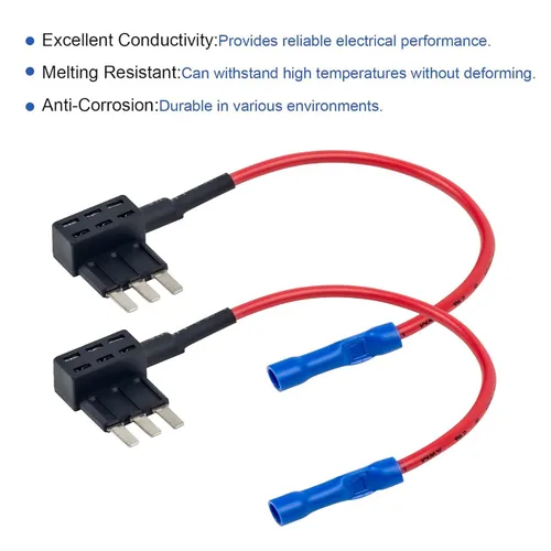 Miniatura 3 de Adaptadores de circuito, grifo de fusible micro 3, portafusibles expandibles estilo hoja de 12 V para luces subterráneas, interiores LED coches