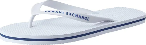 AX Armani Exchange Sandalias tipo tanga para hombre, color blanco, 46 Medium EU (13 US), Blanco