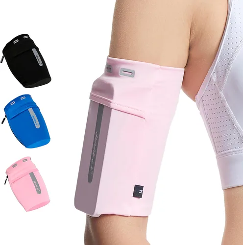 Miniatura 8 de HiRui Brazalete para Correr Manga Universal Brazalete Deportivo para Brazo Soporte para Teléfono Celular Brazalete para Ejercicio y Entrenamiento