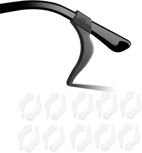 Miniatura 8 de Agarre para las orejas, gancho de silicona para las orejas, 10 pares de soporte antideslizante suave y cómodo, retenedores de gafas para lentes