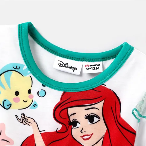 Miniatura 5 de Disney Vestido de princesa para niña pequeña, con volantes, manga larga, de malla, tul