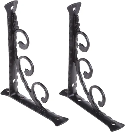 Miniatura 10 de 2 soportes flotantes de forma triangular para estantes invisibles, soportes de metal derecho montados en la pared, soporte triangular para estantes