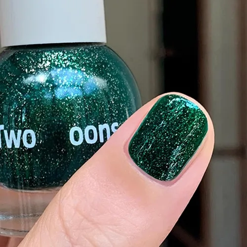 Miniatura 16 de Esmalte de uñas a base de agua Aurora verde brillante, esmalte de uñas con efecto cromado iridiscente, esmalte de uñas no tóxico para mujeres