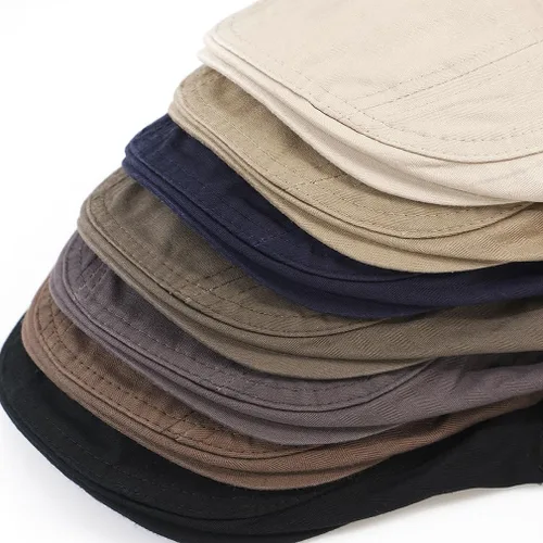 Miniatura 6 de Newsboy Sombreros para hombre, gorra plana de algodón, ajustable, transpirable, irlandés, hiedra, sombrero de caza