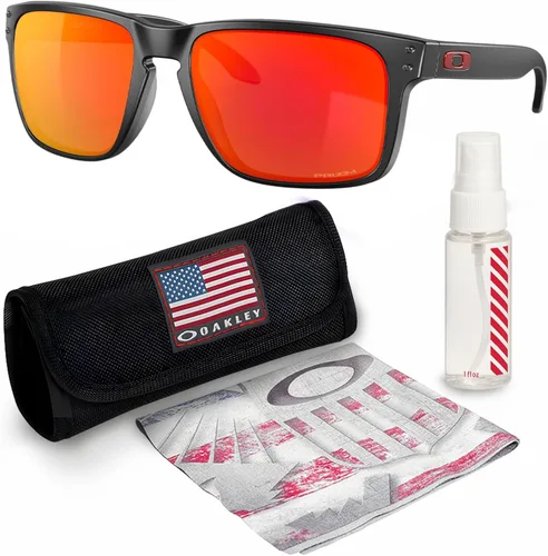 Miniatura 15 de Oakley HOLBROOK XL OO9417 Square Shape Sunglasses With Official Eyewear Kit Marco de acero Lente polarizada negra Prizm