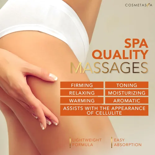 Miniatura 3 de Cosmetasa Gel de masaje de crema caliente con guante masajeador, crema natural y 87% orgánica para celulitis, multiuso, crema tonificante