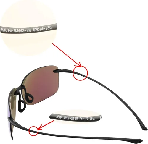 Miniatura 6 de Walleva Lentes de repuesto para gafas de sol Maui Jim Hema. Múltiples opciones disponibles